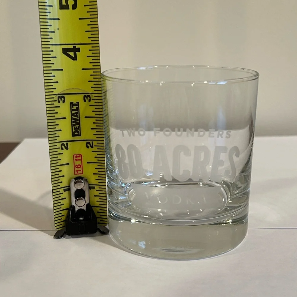 80 Acres Two Founders Vodka Glass